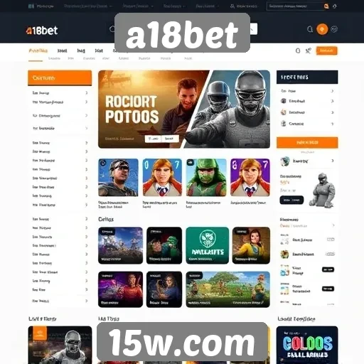 novidades no design do site a18bet